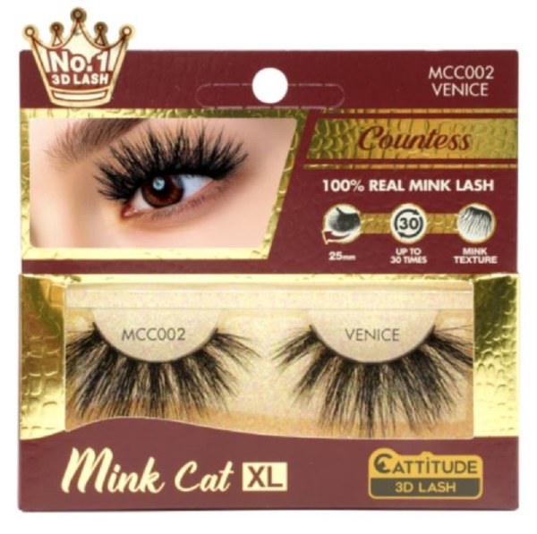 Mink Cat - 100% Real Mink 3D Lashes - Elevate your gaze with Mink Cat 100% Real Mink 3D  - Image 2