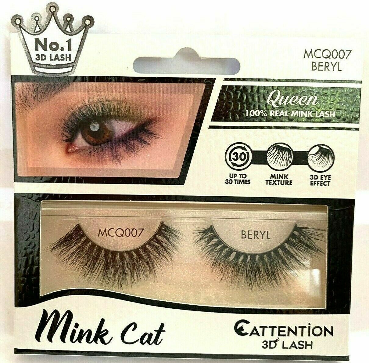 Mink Cat Queen - 100% Real Mink 3D Lashes - Elevate your gaze with Mink Cat Queen - 100% Real  - Image 4