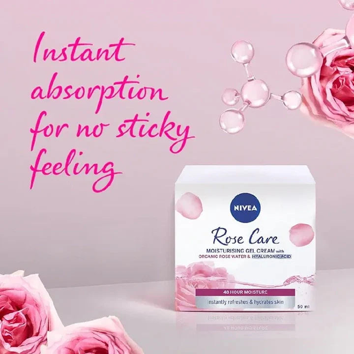 Nivea Rose Care Moisturising Gel Cream 50 ml