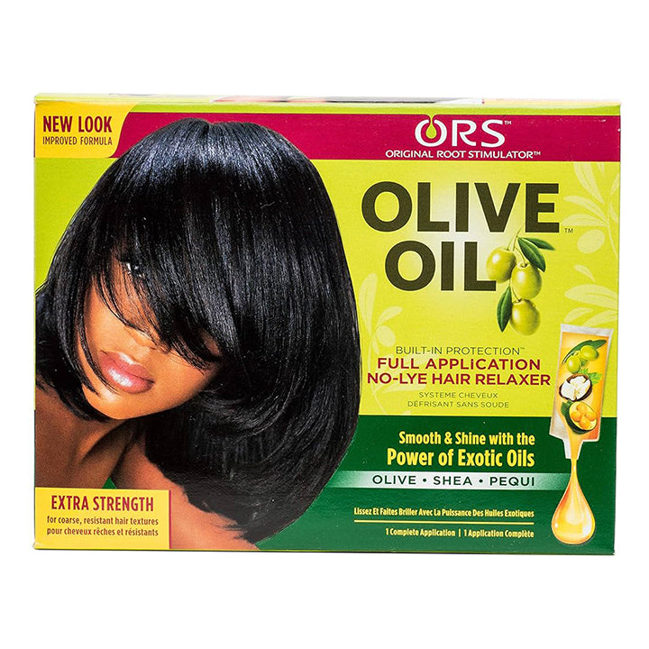 ORS Olive Oil No-Lye Hair Relaxer Full Application | Extra Strength - Buy online at TJ Beauty Products UK