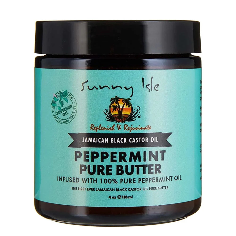 Sunny Isle Jamaican Black Castor Oil Pure Butter with Peppermint Oil 4 oz - butter product image 1 - Sunny Isle - TJ Beauty UK