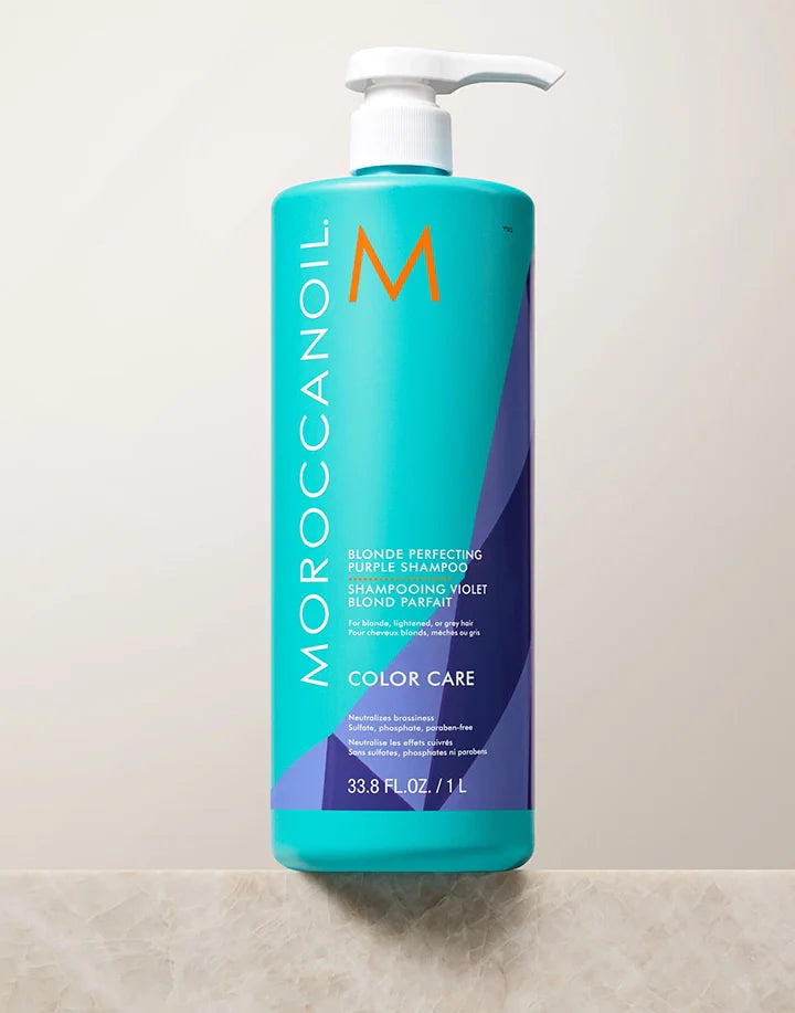 Moroccanoil Blonde Perfecting Purple Shampoo 33.8 oz
