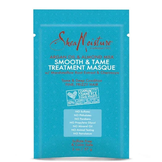 Shea Moisture Argan Oil & Almond Milk Smooth & Tame Treatment Masque 2 oz / 59 ml
