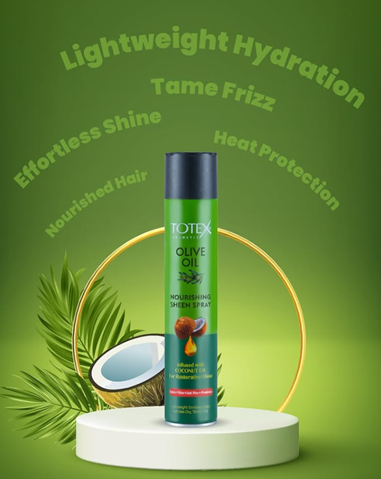 Totex Olive Oil Nourishing Sheen Spray