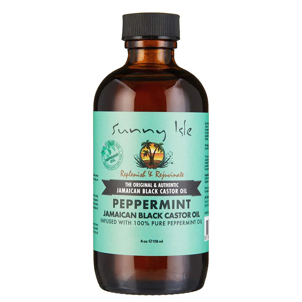 Sunny Isle Jamaican Black Castor Oil with Peppermint Oil 4 oz - oil product image 1 - Sunny Isle - TJ Beauty UK