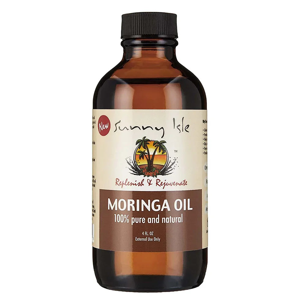 Sunny Isle Moringa Oil 4oz Pure Natural Hair & Skin Oil - oil product image 1 - Sunny Isle - TJ Beauty UK