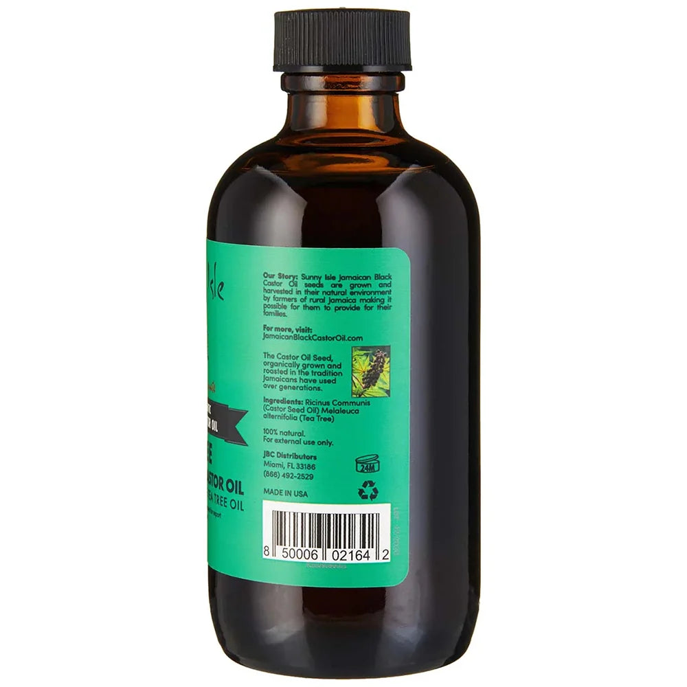 Sunny Isle Jamaican Black Castor Oil with Tea Tree Oil 4 oz - oil product image 2 - Sunny Isle - TJ Beauty UK