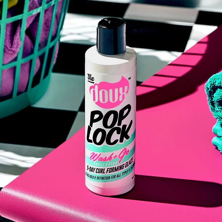 The Doux Pop Lock 5-Day Curl Forming Glaze 8oz Strong Hold Gel texture