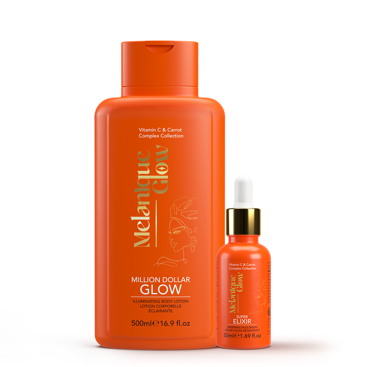 Melanique Glow™ - Top-to-Toe Glow Duo