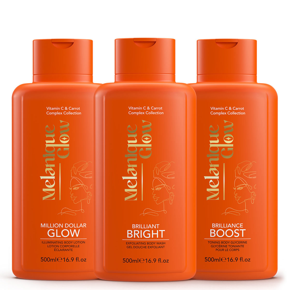 Melanique Glow™ - Ultimate Glow Body Trio