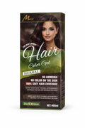Herbal Hair Color Gel – Dark Brown | No Ammonia Grey Coverage Hair Dye for Men & Women 400ml)