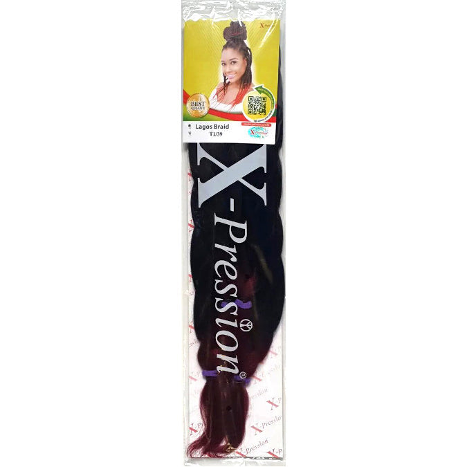 Xpression Lagos Braid Full Voluminous Braids color T1-39