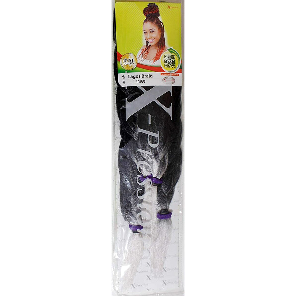 Xpression Lagos Braid Full Voluminous Braids color T1B-60