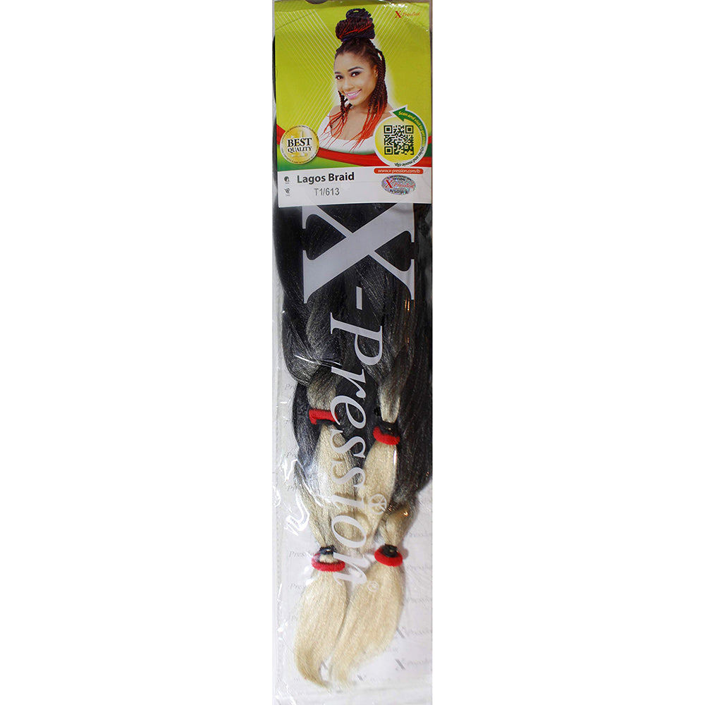 Xpression Lagos Braid Full Voluminous Braids color T1B-613