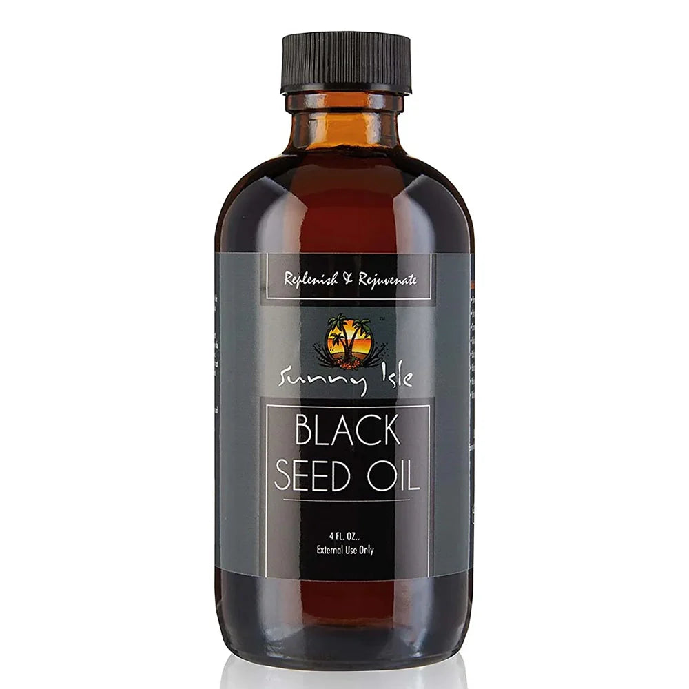 Sunny Isle Black Seed Oil 4oz Pure Hair & Scalp Growth Oil - oil product image 1 - Sunny Isle - TJ Beauty UK