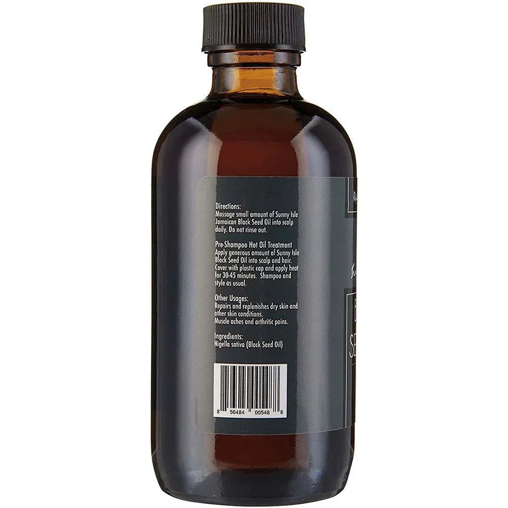 Sunny Isle Black Seed Oil 4oz Pure Hair & Scalp Growth Oil - oil product image 2 - Sunny Isle - TJ Beauty UK