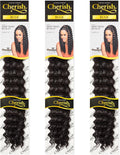 Cherish/Deep Twist Bulk 22'' / Crochet Hair Braids/Colour - 1B / Pack of 3