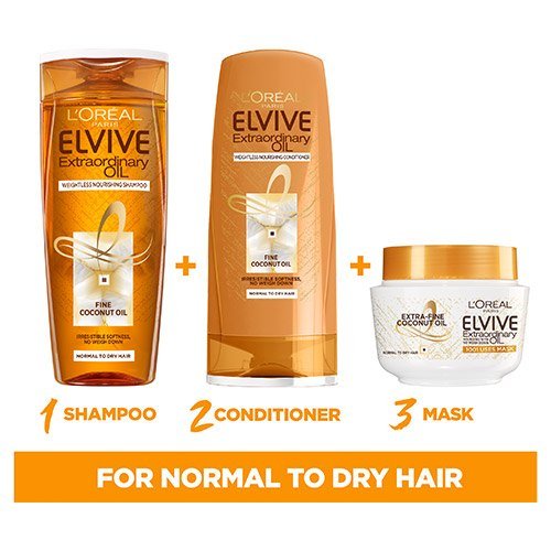 L'Oréal Elvive Extraordinary Oil Coco Multi-Use Mask Intensely Nourishing & Softening for Normal to Dry Hair - Discover L'Oré