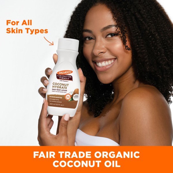 Palmer's Coconut Hydrate Daily Body Lotion 8oz back label