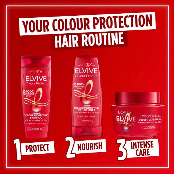 L'Oréal Elvive Colour Protect Colour Care Mask for Vibrant & Protected Coloured Hair - Restore and protect your coloured hair