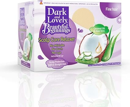 Dark & Lovely Beautiful Beginnings Scalp Care Relaxer 18oz For Fine Hair texture