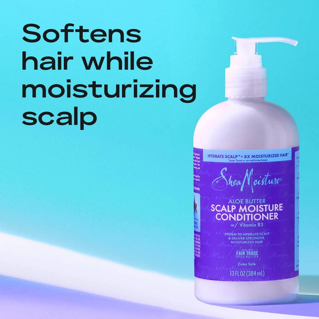 Shea Moisture Aloe Butter Scalp Moisture Conditioner 13 oz / 384 ml - Revitalise your scalp and hair with Shea Moisture  - Im