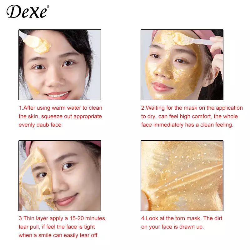 Dexe Gold Facial Mask 120g Luxury Face Treatment With Gold Botanical Extracts