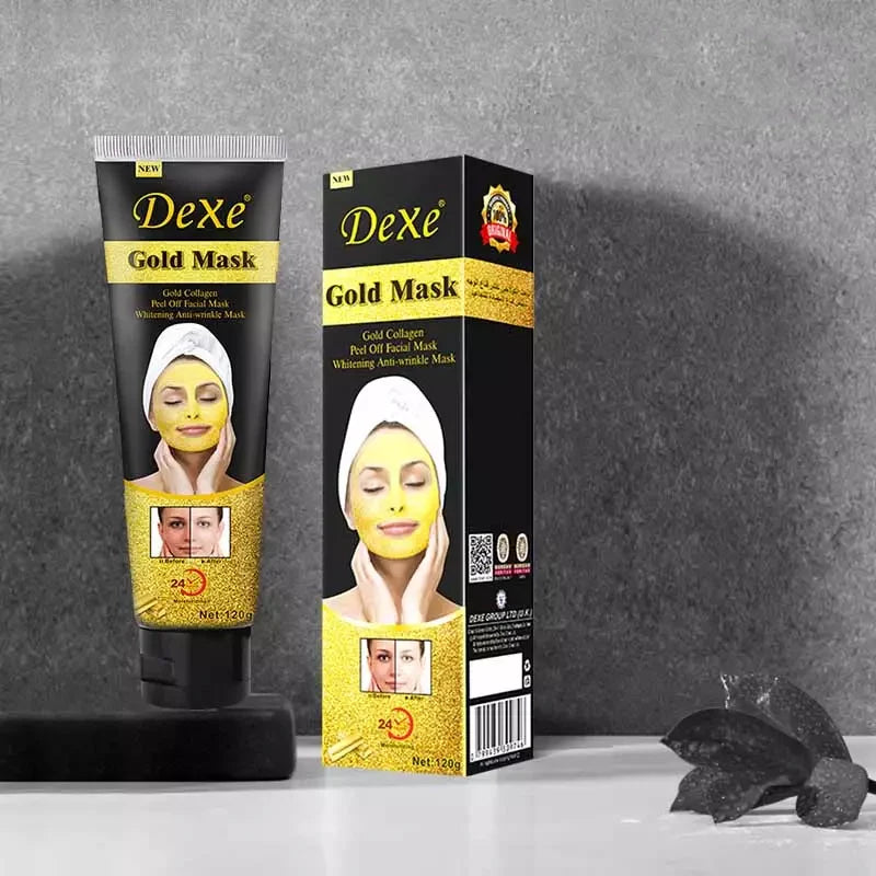Dexe Gold Facial Mask 120g Luxury Face Treatment With Gold Botanical Extracts