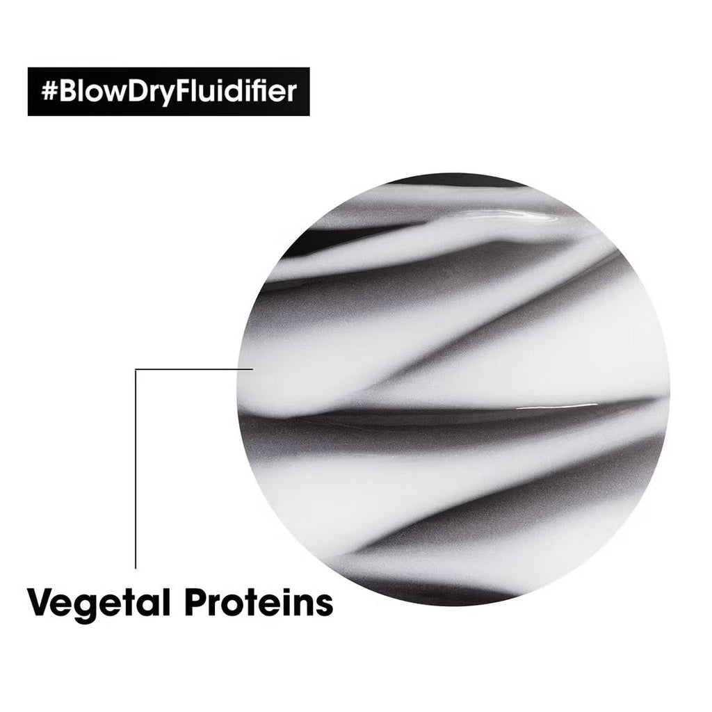 L'Oréal Professionnel Serié Expert Blow-Dry Fluidifier 10-in-1 Professional Cream for Heat Protection & Anti-Frizz for All Ha