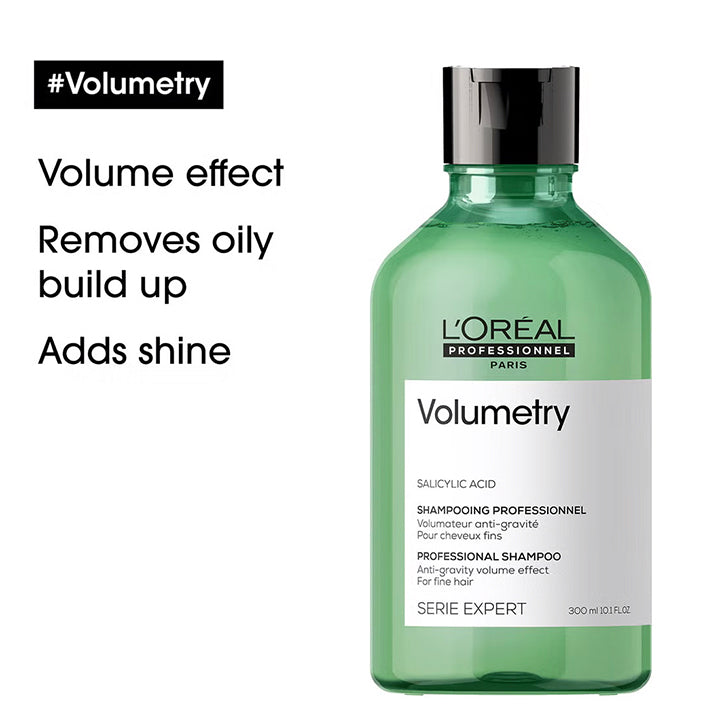 L'Oréal Professionnel Serié Expert Volumetry Shampoo Volumising & Anti-Gravity Lift for Flat, Fine Hair 300 ml/10.14 oz - Tra