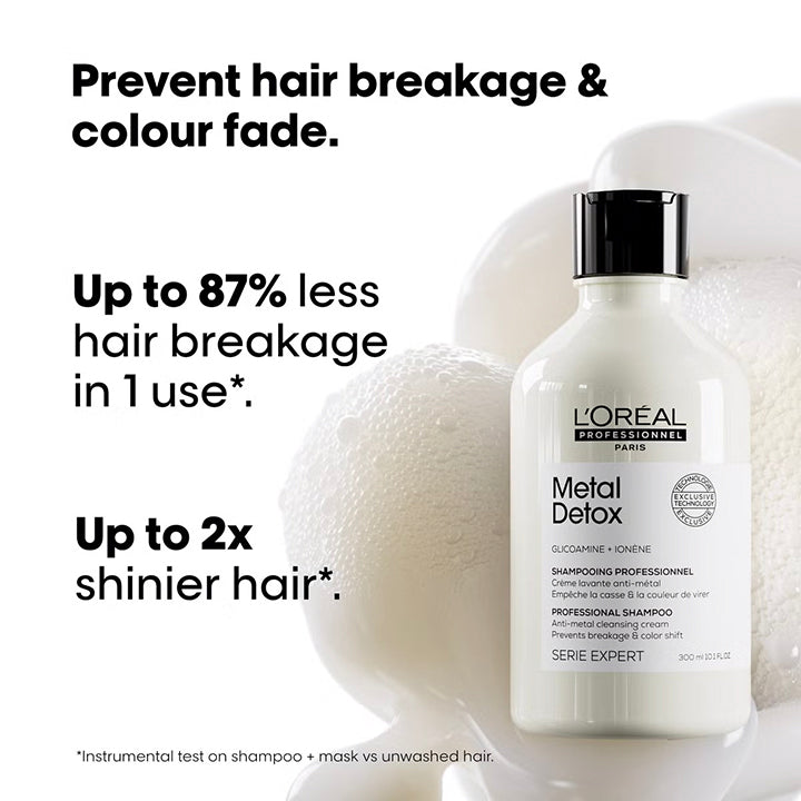 L'Oréal Professionnel Serié Expert Metal Detox Sulphate Free Shampoo for Anti-Metal Cleansing & Colour Protection for Colour-