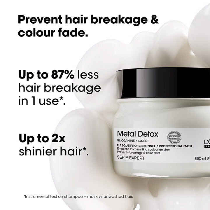 L'Oréal Professionnel Serié Expert Metal Detox Nourishing Hair Mask Anti-Deposit Protection & Shine for Dull & Breakage-Prone