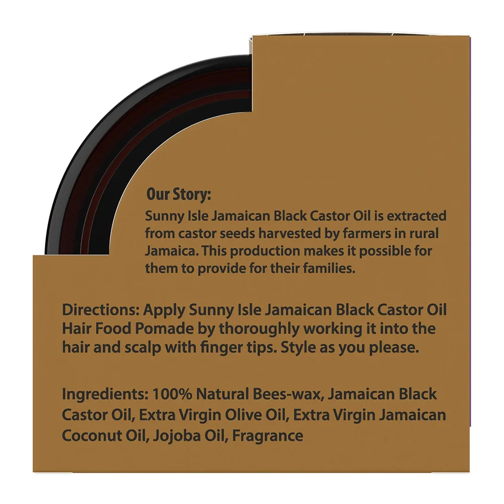 Sunny Isle Extra Dark Jamaican Black Castor Oil Hair Pomade 4 oz - pomade product image 2 - Sunny Isle - TJ Beauty UK