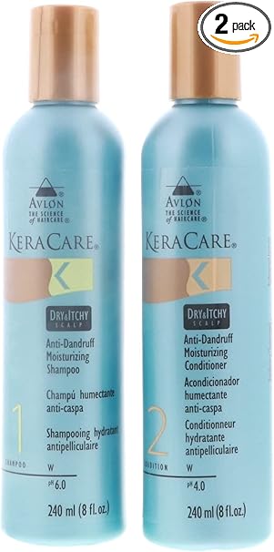 Keracare Dry&Itchy Scalp Moisturizing Shampoo + Conditioner 8 oz / 237 ml"Combo Set