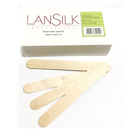 Lansilk Wooden Spatula 100 pcs