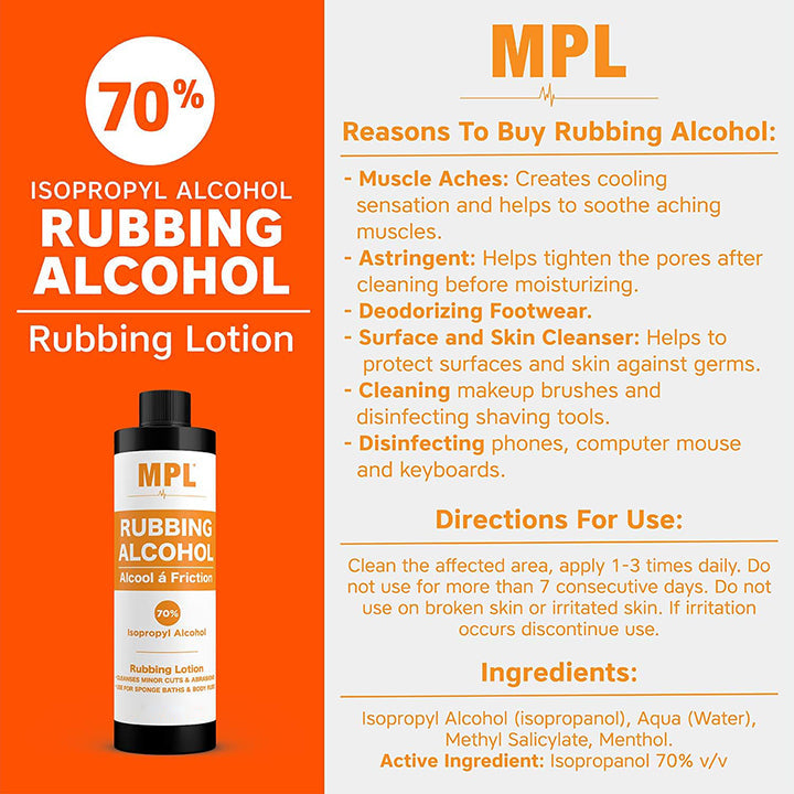 MPL Rubbing Alcohol 240 ml