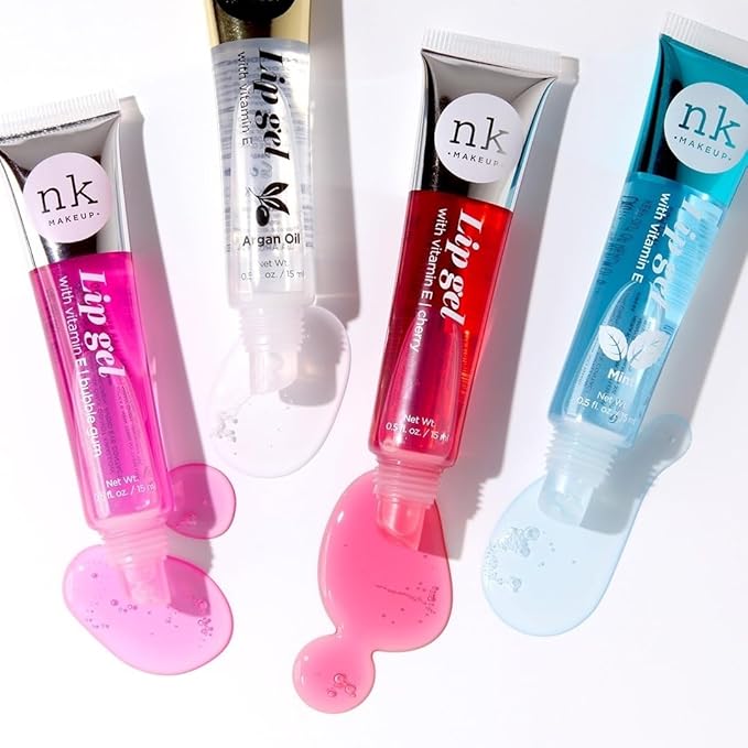 Nicka K Newyork NK lip gloss gel 15ml Vitamin E, Shiny, Nourishes, Lip gel (Coconut, Pack Of 3)