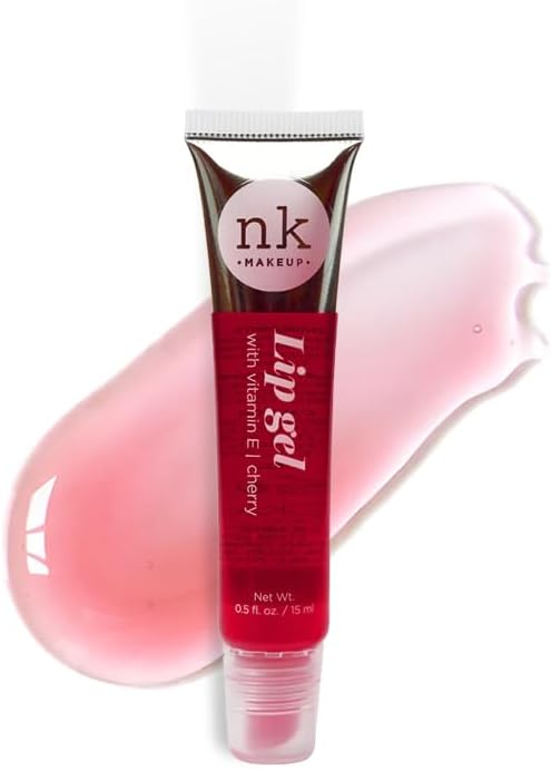 Nicka K Newyork NK lip gloss gel 15ml Vitamin E, Shiny, Nourishes, Lip gel (Cherry, Pack Of 3)