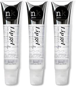 Nicka K Newyork NK lip gloss gel 15ml Vitamin E, Shiny, Nourishes, Lip gel (Clear, Pack Of 3)