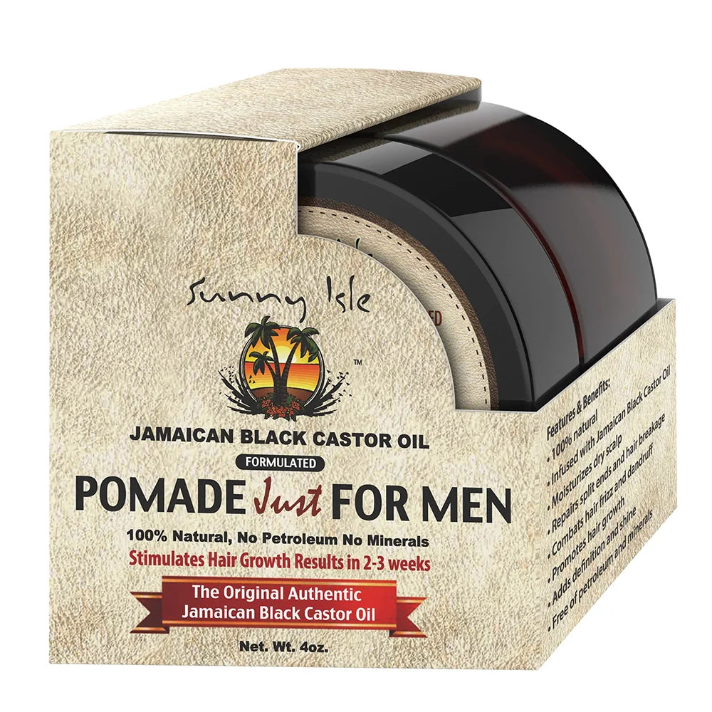 Sunny Isle Jamaican Black Castor Oil Pomade for Men 4 oz - pomade product image 1 - Sunny Isle - TJ Beauty UK