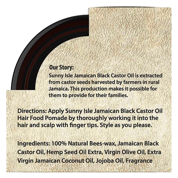 Sunny Isle Jamaican Black Castor Oil Pomade for Men 4 oz - pomade product image 2 - Sunny Isle - TJ Beauty UK