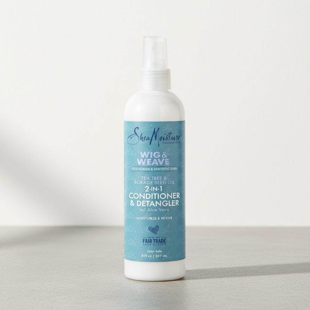 Shea Moisture Wig & Weave 2-in-1 Conditioner & Detangler 8 oz / 237 ml - Revitalize your wigs, weaves, and extensions with  -
