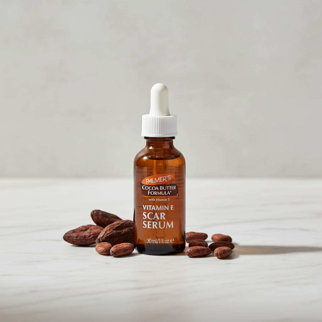 Palmer's Cocoa Butter Scar Serum 1oz for Scars and Dark Spots texture