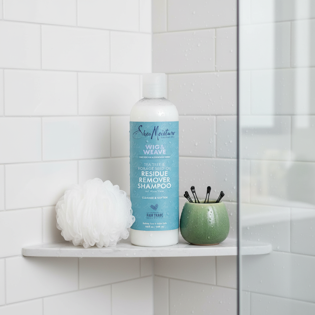 Shea Moisture Wig & Weave Residue Remover Shampoo 13 oz / 384 ml - Experience a gentle yet powerful cleanse with Shea - Image