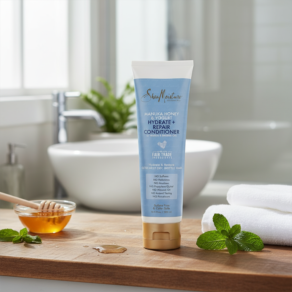Shea Moisture Manuka Honey & Yogurt Hydrate + Repair Conditioner 10.5 oz / 305 ml - Experience ultimate hydration with Shea M