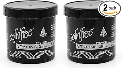 Sofn'free Protein Styling Gel, 170 g, Black,Pack of 2