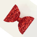 Nina Bows Red Glitter Bow Hair Clip - Medium