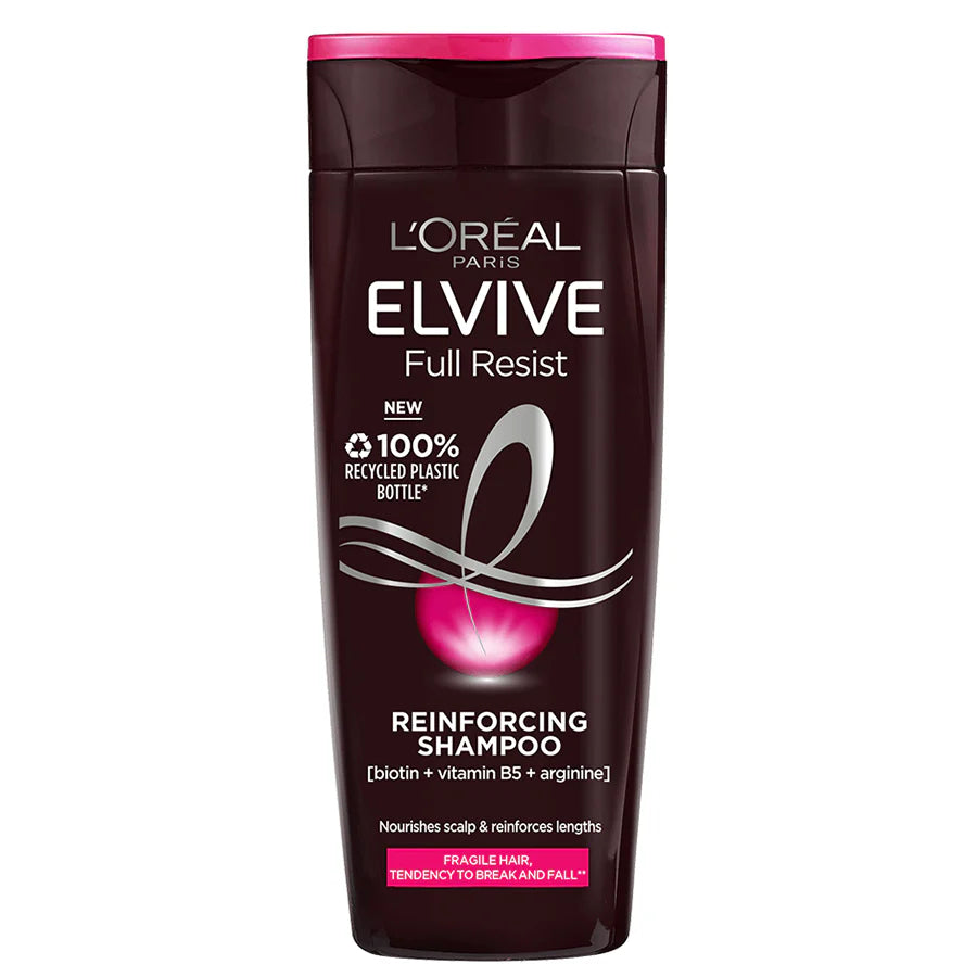 L'Oréal Elvive Full Resist Shampoo Reinforcing & Anti-Breakage for Fragile, Weak Hair 400 ml/13.53 oz