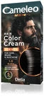 Cameleo Men Hair Color Cream 1.0 Black – Ammonia‑Free Grey Coverage for Hair, Beard & Moustache
