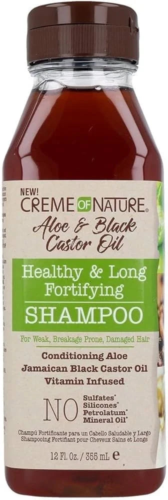 Creme Of Nature Aloe & Black Castor Oil Healthy & Long Fortifying Hair Mask 12 oz / 355 ml